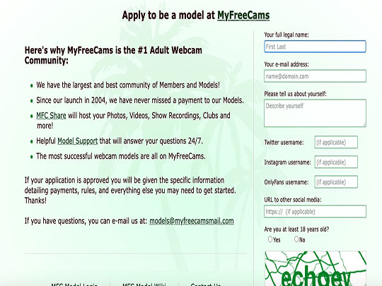 MyFreeCams Models